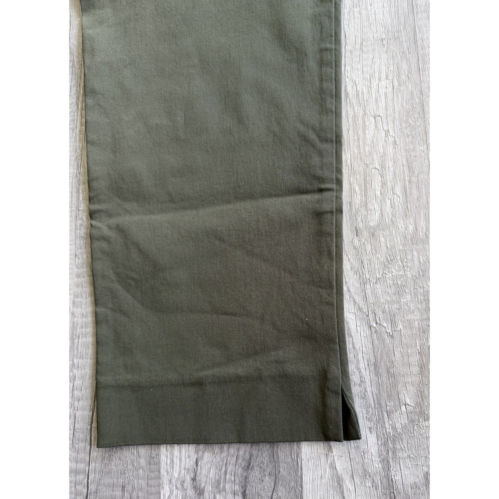 Chicos Perfect Stretch Ankle Pants Elastic Waist Olive Green Size 3R US 16R - Picture 13 of 14
